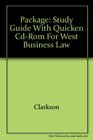 Package Study Guide With Quicken CdRom for West Business Law