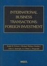 International Business Transactions Foreign Investment