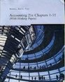 Accounting 21e Chapters 111  for Warren/Reeve/Fess