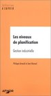 Les Niveaux de planification  Gestion industrielle