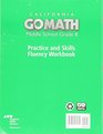 Go Math California Practice Fluency Workbook Grade 8