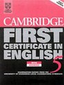Cambridge First Certificate in English 5 SelfStudy Pack Examination Papers from the University of Cambridge Local Examinations Syndicate