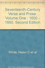 Seventeenth Century Verse and Prose 16001660