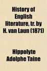 History of English literature tr by H van Laun