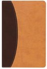 HCSB Hand Size Giant Print Reference Bible (Dark & Light Brown Simulated Leather)