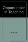 Opportunities in Teaching