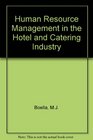 Human Resource Management in the Hotel and Catering Industry