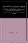 British Association for the Advancement of Science Mathematical Tables