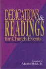 Dedications and Readings for Church Events