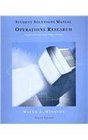Student Solutions Manual for Winston's Operations Research Applications and Algorithms 4th
