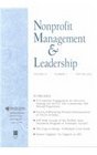Nonprofit Management & Leadership, No. 2, Winter 2002 (J-B NML Single Issue Nonprofit Management & Leadership) (Volume 13)