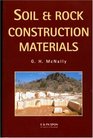 Soil and Rock Construction Materials