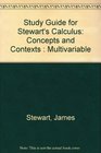 Study Guide for Stewart's Multivariable Calculus