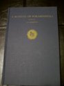 Manual of Foraminifera