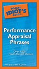 The Pocket Idiot's Guide to Performance Appraisal Phrases (Pocket Idiot's Guide)