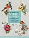 Miniature Needle Painting Embroidery Vintage Portraits Florals  Birds