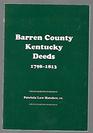 Barren County Kentucky deeds 17981813