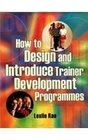 How to Design and Introduce Trainer Development Programmes