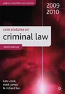 Core Statutes on Criminal Law 20092010 20092010