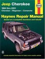 Haynes Jeep Cherokee 1984 thru 2001