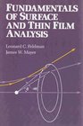 Fundamentals of Surface Thin Film Analysis