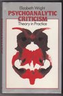 Psychoanalytical Criticism Theory in Practice