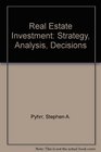Real Estate Investment Strategy Analysis Decisions
