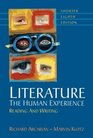 Literature The Human Experience Shorter Reading and Writing