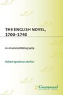 The English Novel 17001740 An Annotated Bibliography