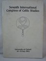 Proceedings of the Seventh International Congress of Celtic Studies