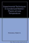 Experimental Techniques in Condensed Matter Physics at Low Temperatures