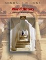 Annual Editions World History Volume 1 Prehistory to 1500 9/e