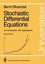 Stochastic Differential Equations An Introduction With Applications