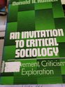 An Invitation to Critical Sociology
