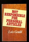 Not Responsible For Personal Articles