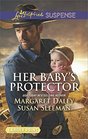Her Baby's Protector: Saved by the Lawman / Saved by the SEAL (Love Inspired Suspense, No 592) (Larger Print)