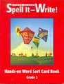 Zaner-Bloser Spell It-Write Hands-On Word Sort Card Book Grade 2