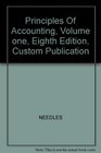 Principles Of Accounting Volume one Eighth Edition Custom Publication