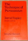 TECHNIQUE OF PERSUASION