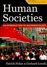 Human Societies 11th Edition Revised and Expanded Introduction to Macrosociology