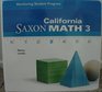 California Saxon Math 3