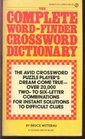 The Complete Word Finder Crossword Dictionary