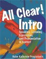 All Clear Intro Speaking Listening Expressions and Pronunciation in Context