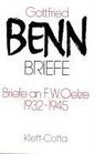 Briefe 5 Bde in 6 TlBdn Bd1 Briefe an F W Oelze 19321945