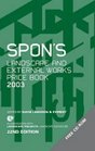 Spon's Landscape  External Works Price Book 2003