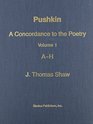Pushkin A Concordance to the Poetry