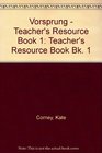 Vorsprung Teacher's Resource Book Bk 1