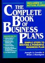 The Complete Book of Business Plans Simple Steps to Writing a Powerful Business Plan