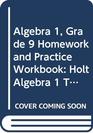 Algebra 1 Texas Homework And Practice Workbook