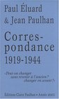 Paul Eluard et Jean Paulhan correspondance 19191944